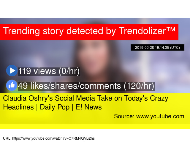 Claudia Oshry S Social Media Take On Today Crazy Headlines Daily Claudia Oshry S Social Media Take On Today Crazy Headlines Daily Pop E News